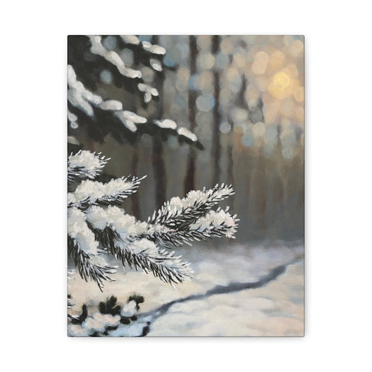 Hushed Winter Light | Fine Art Matte Canvas Print | Matte Canvas, Stretched, 1.25"