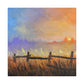 Canvas Wall Art - Autumn Morning Field