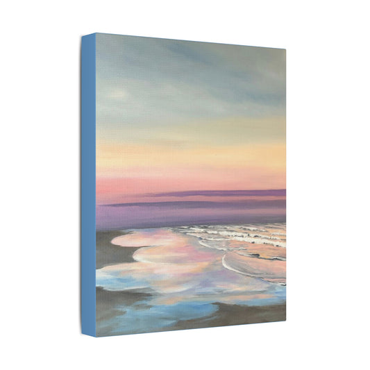 Canvas Art Print Soft Ocean Sunset Painting