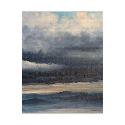 Canvas Wall Art - Storm Clouds over Mountains