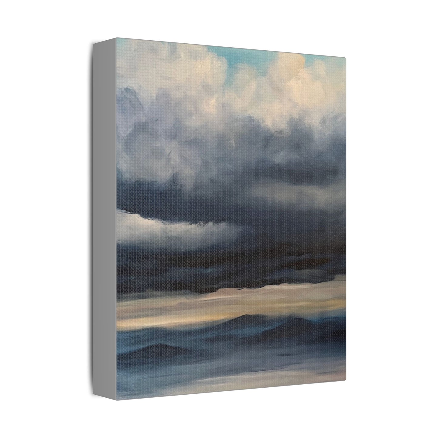 Canvas Wall Art - Storm Clouds over Mountains