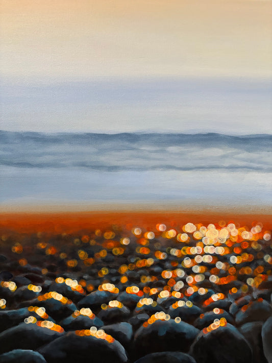 Golden Tide Bokeh Seascape