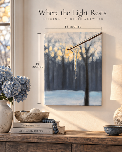 Winter’s Last Light | Fine Art Canvas Print | Matte Canvas, Stretched, 1.25"