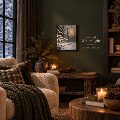 Hushed Winter Light | Fine Art Matte Canvas Print | Matte Canvas, Stretched, 1.25"