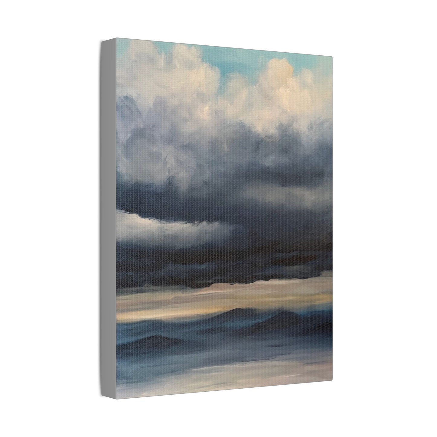 Canvas Wall Art - Storm Clouds over Mountains