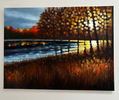 Where Autumn Holds the Light
Original Bokeh Landscape Painting