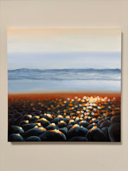 Golden Tide Bokeh Seascape