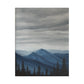 Canvas Wall Art - Gray Skies Mountain Forest Design