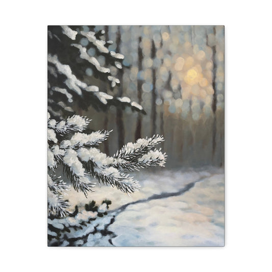 Hushed Winter Light | Fine Art Matte Canvas Print | Matte Canvas, Stretched, 1.25"