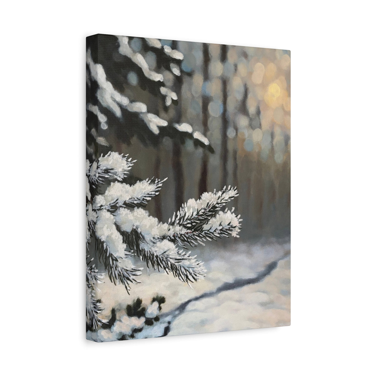 Hushed Winter Light | Fine Art Matte Canvas Print | Matte Canvas, Stretched, 1.25"