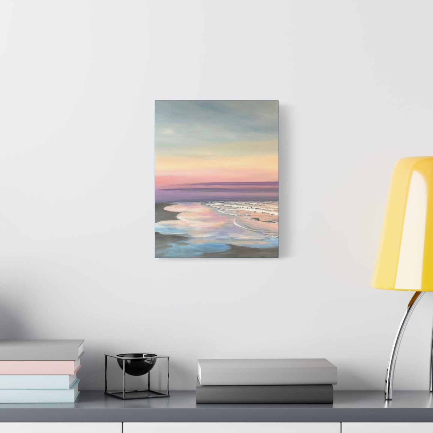 Canvas Art Print Soft Ocean Sunset Painting