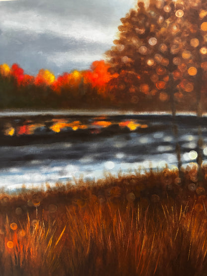 Where Autumn Holds the Light
Original Bokeh Landscape Painting