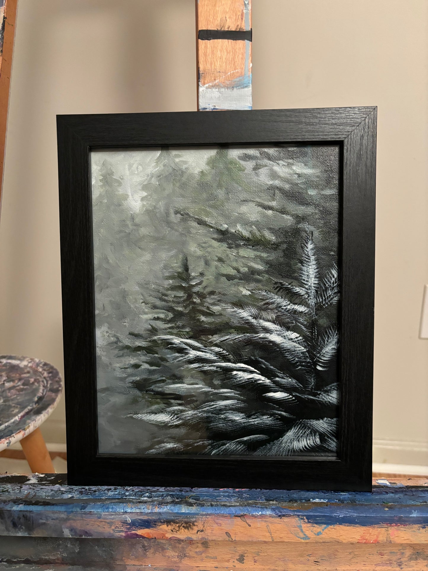 Forest Pine covered in snow