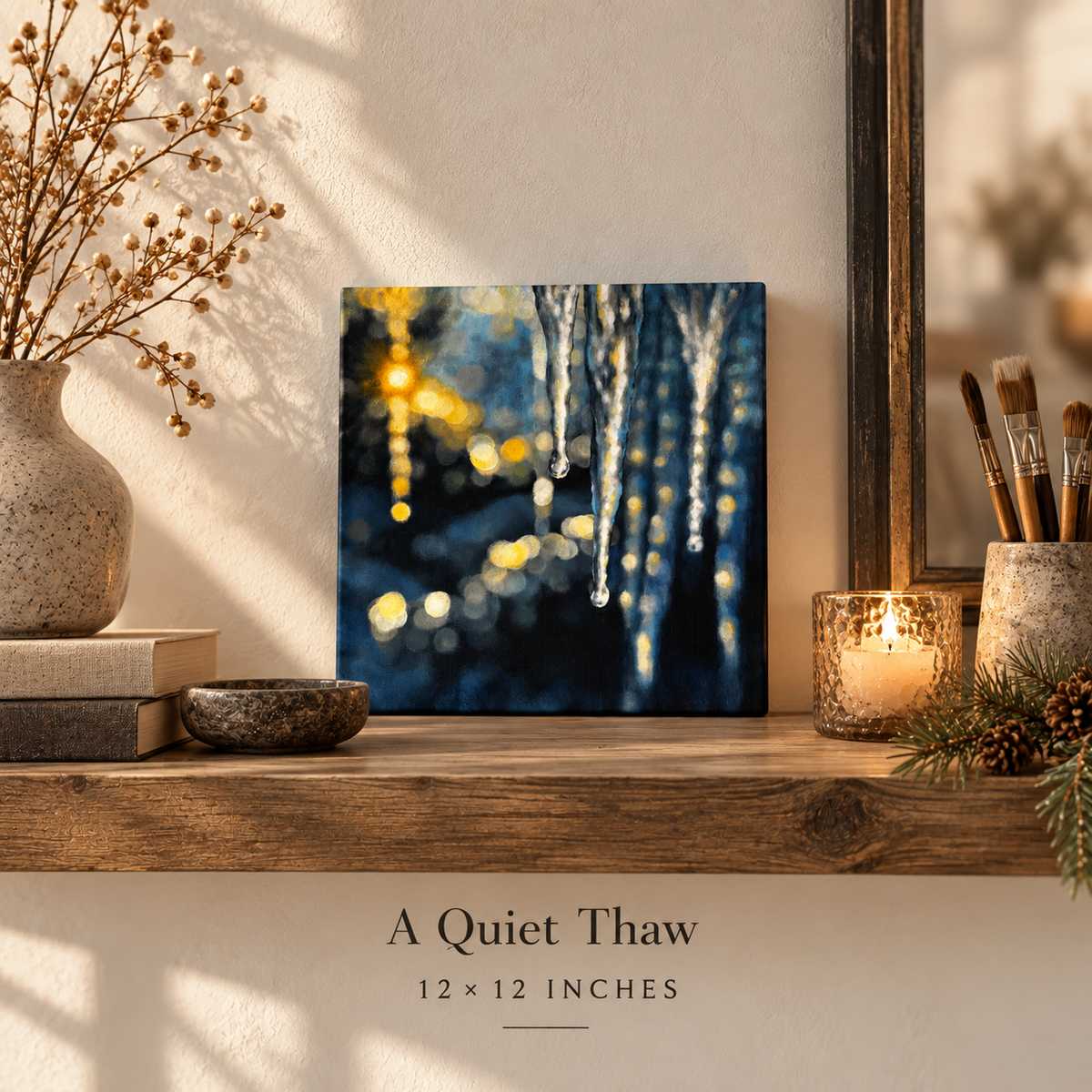 A Quiet Thaw

Original Acrylic Painting | Pine and Glow Collection