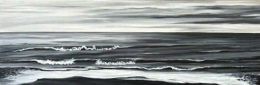 Coastal waves in black and white