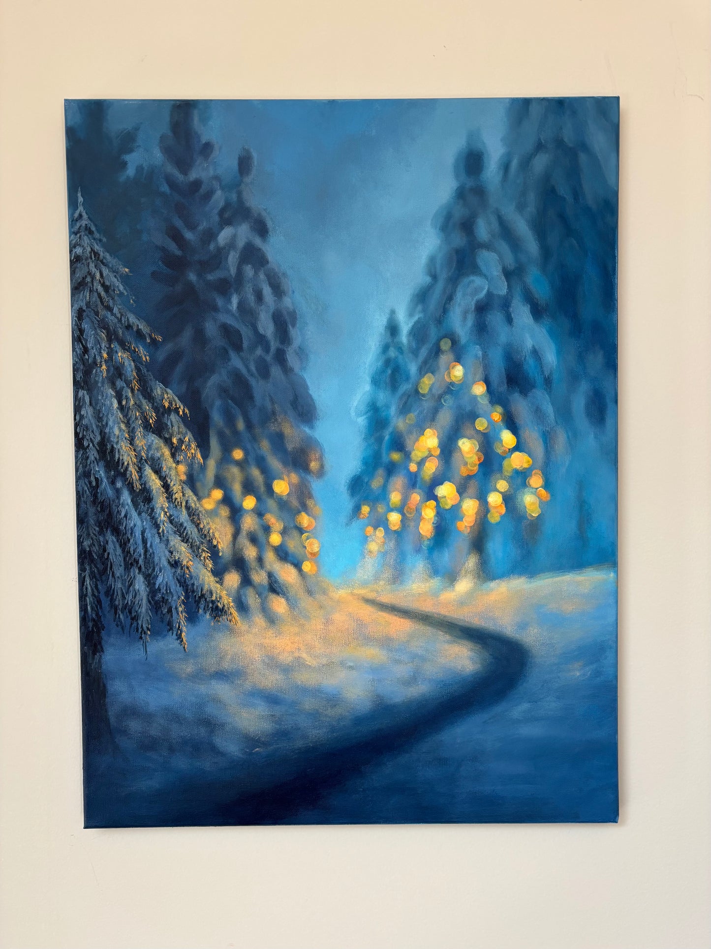 The Long Way Home Bokeh Landscape Painting
