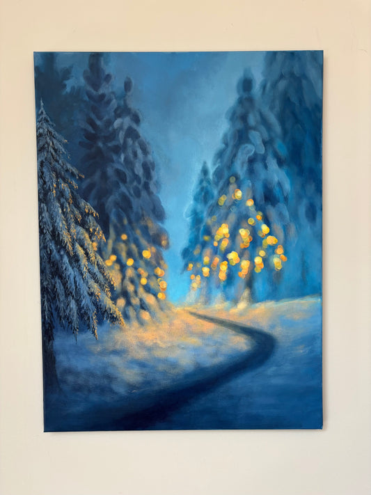 The Long Way Home Bokeh Landscape Painting