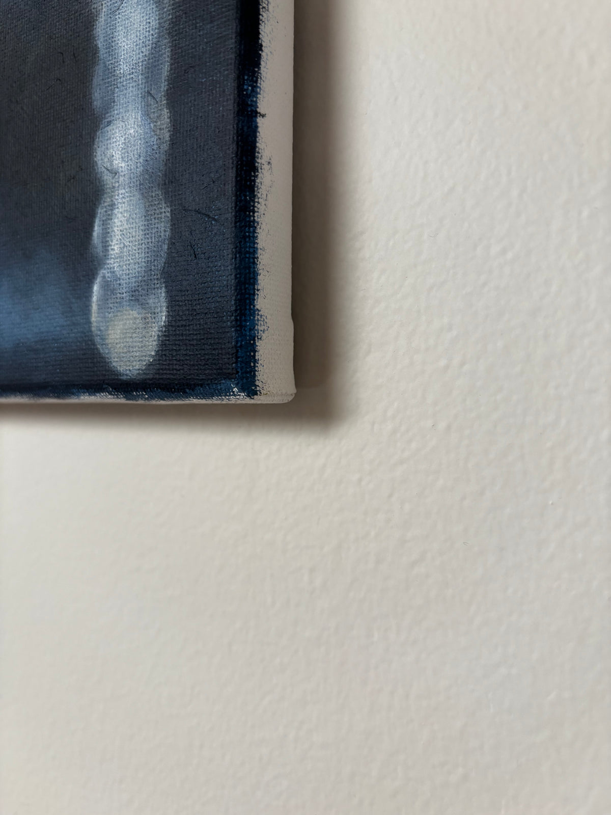 Winter Icicles in Glowing Light | Original Acrylic Bokeh Painting