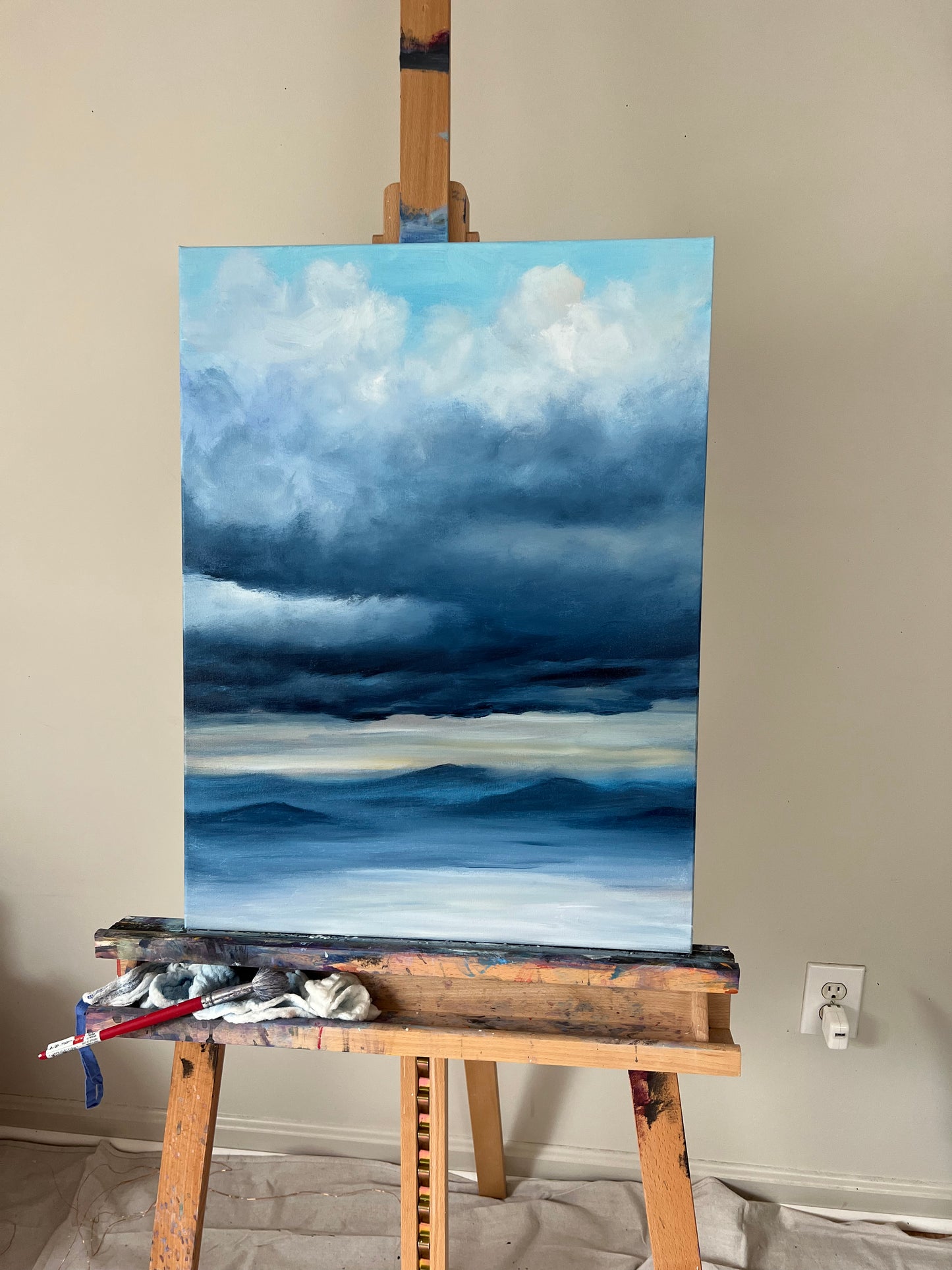 Cascading Storm Painting