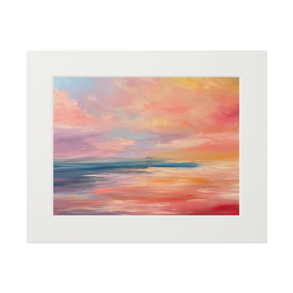 Ocean seascape Fine Art Prints (Passepartout Paper Frame)