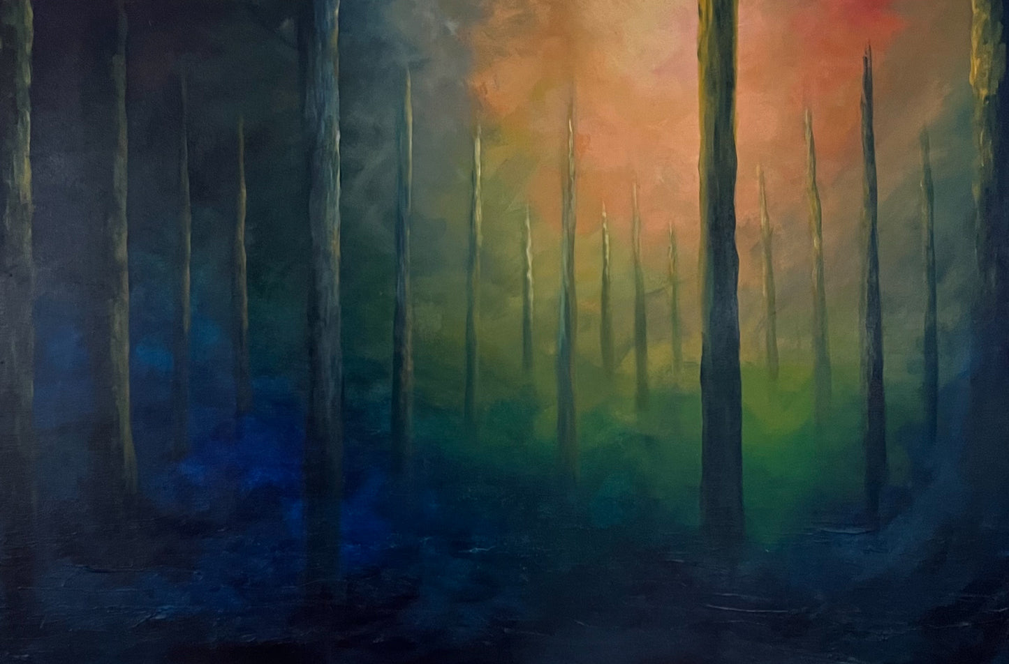 Autumn Forest Abstract Painting