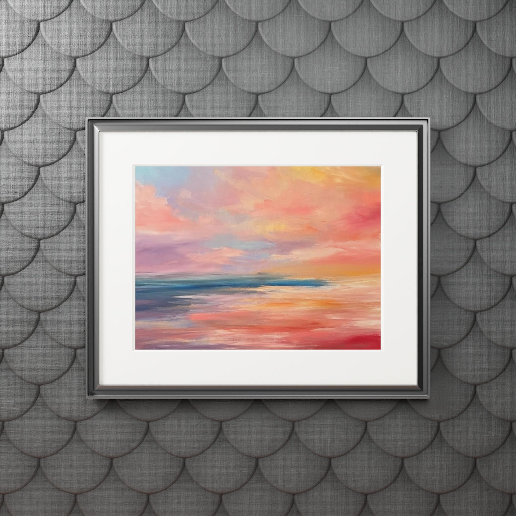 Ocean seascape Fine Art Prints (Passepartout Paper Frame)